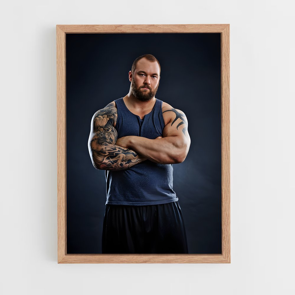 Poster Force de Titan – affiche Powerlifting (vue 4)